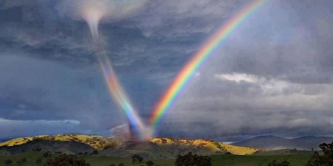 tornado rainbow